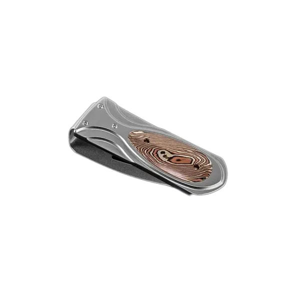 The ‘Twister’ money clip is a beautiful, and functional personality statement featuring aerospace titanium and unique inlay of makume gane that ar Holliday Jewelry Klamath Falls, OR