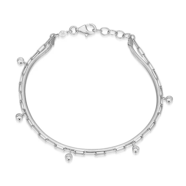 STERLING SILVER 1/5CTW LAB GROWN BRACELET Holliday Jewelry Klamath Falls, OR
