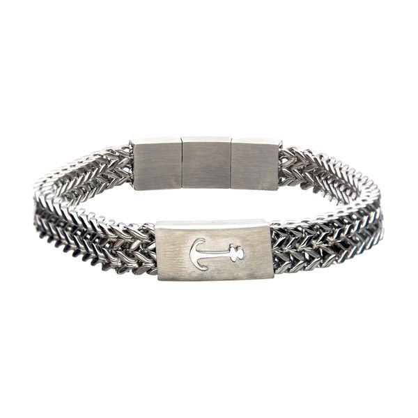 Seaworthy Franco stainless steel anchor bracelet. Holliday Jewelry Klamath Falls, OR