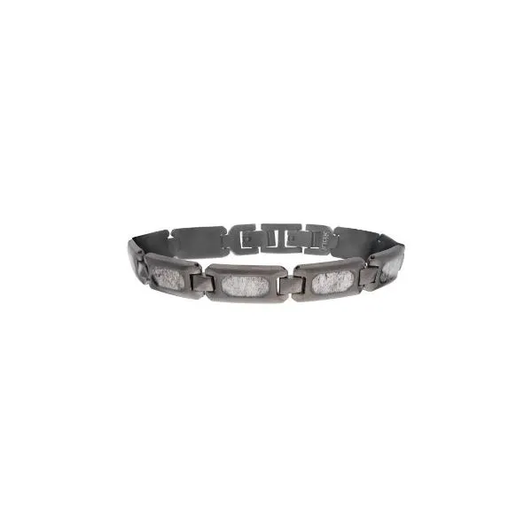 Fantastic Deer Antler Inlay Gun Metal Bracelet Holliday Jewelry Klamath Falls, OR