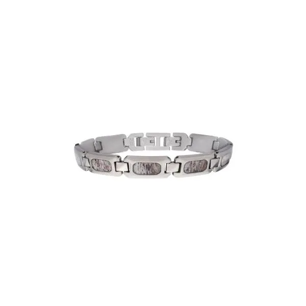 Matt Finish Deer Antler Inlay Bracelet Holliday Jewelry Klamath Falls, OR