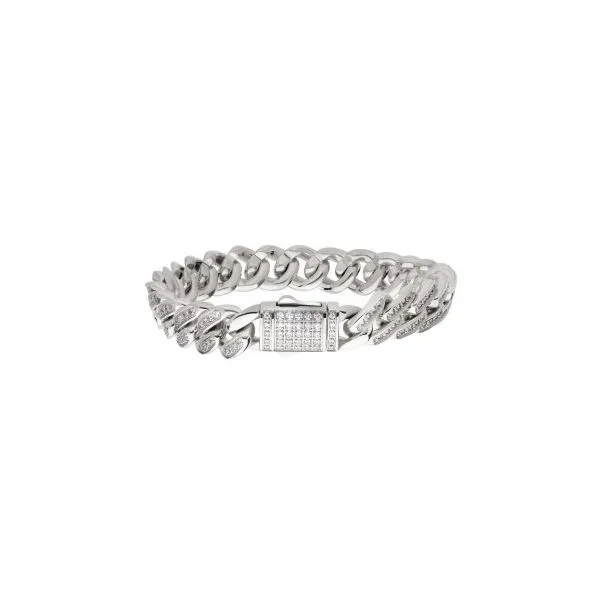 Stylish Miami Cuban Chain CZ Link Bracelet Holliday Jewelry Klamath Falls, OR