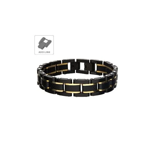 Flattering Black Carbon Fiber Link Bracelet Holliday Jewelry Klamath Falls, OR