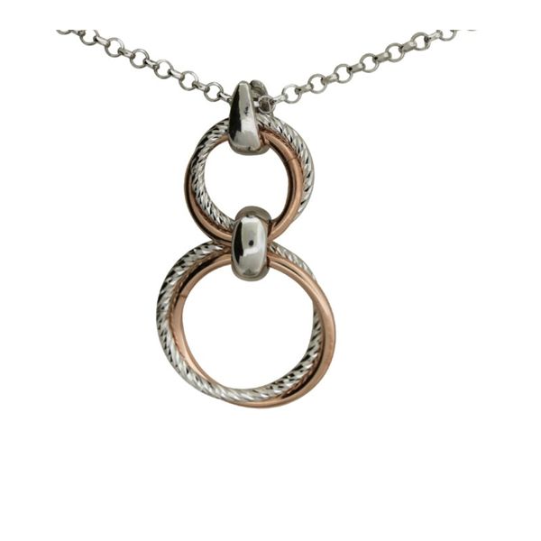 Frederic Duclos two tone double circle necklace Holliday Jewelry Klamath Falls, OR