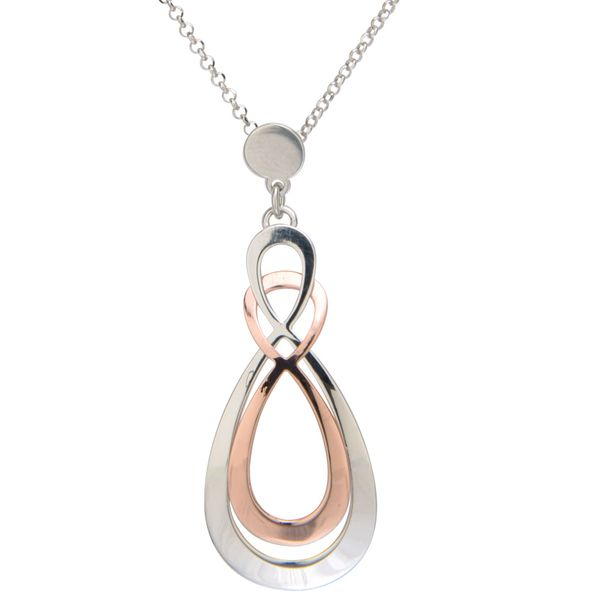 Frederic Duclos two tone Infinity necklace Holliday Jewelry Klamath Falls, OR