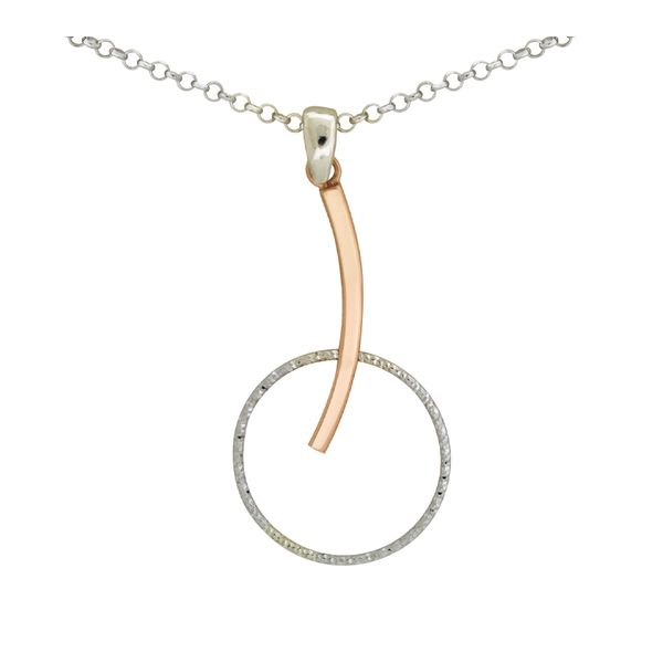 Frederic Duclos two town drop circle necklace Holliday Jewelry Klamath Falls, OR