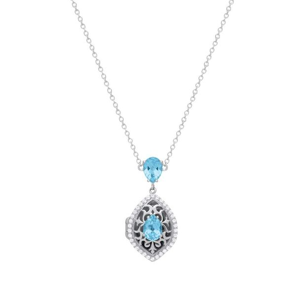 Blue Topaz Sadie Locket Pendant Holliday Jewelry Klamath Falls, OR