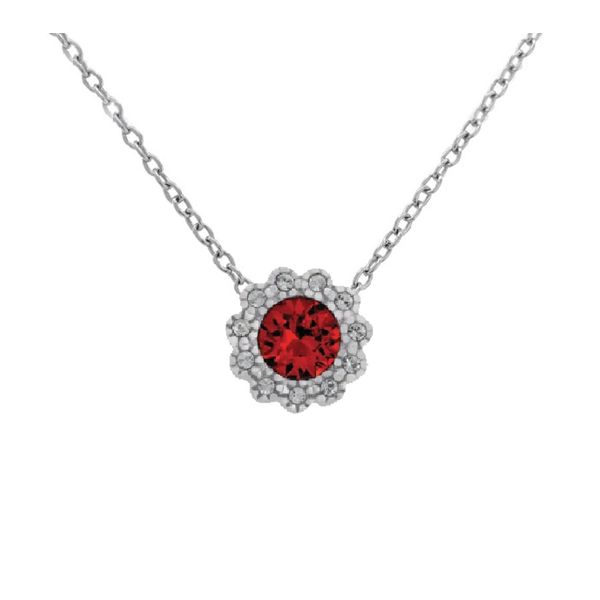 With You Locket, January birthstone pendant sold without chain. Holliday Jewelry Klamath Falls, OR