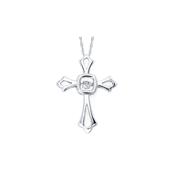 Shimmering Diamonds Cross Pendant Holliday Jewelry Klamath Falls, OR