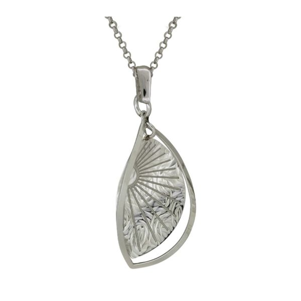 Frederic Duclos Sunray Leaf necklace. Holliday Jewelry Klamath Falls, OR