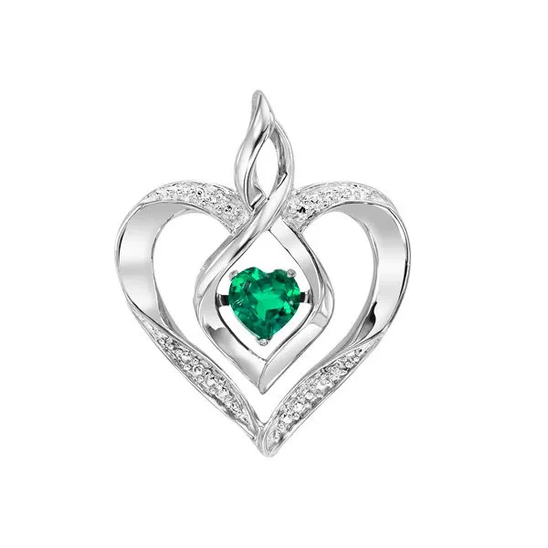 Created Emerald Heart Pendant Holliday Jewelry Klamath Falls, OR