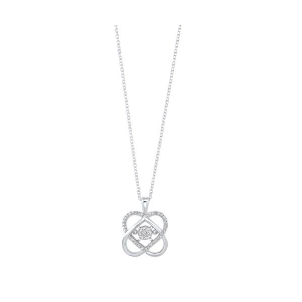Sterling silver Loves crossing diamond pendant. Holliday Jewelry Klamath Falls, OR