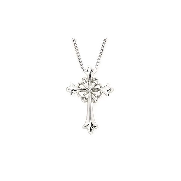 Sterling silver cross pendant. Holliday Jewelry Klamath Falls, OR