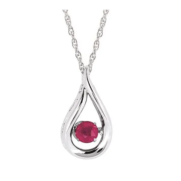 Shimmering Ruby Drop Pendant Holliday Jewelry Klamath Falls, OR