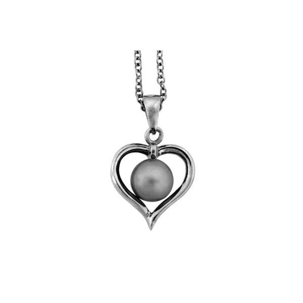 Sterling Silver Pearl Heart Pendant Holliday Jewelry Klamath Falls, OR