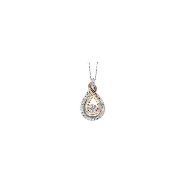 Stunning Sterling Silver and Rose Gold Diamond Pendant Holliday Jewelry Klamath Falls, OR