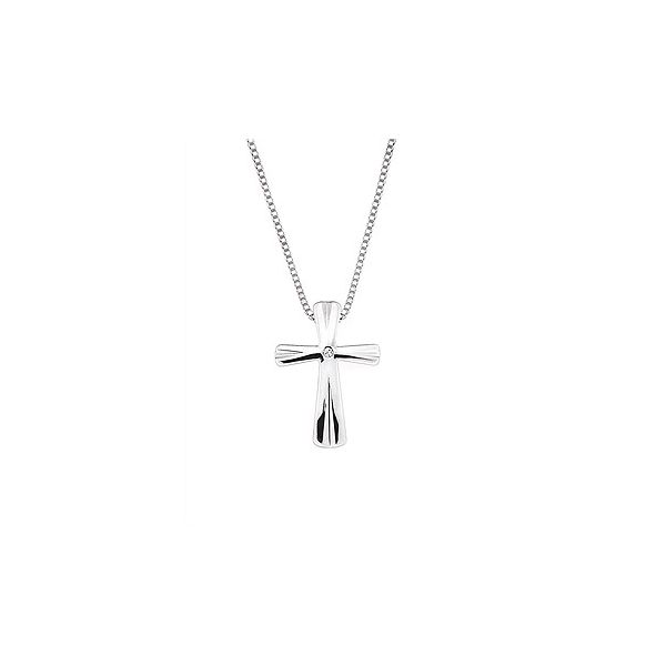 Sterling Silver Diamond Cross Pendant Holliday Jewelry Klamath Falls, OR