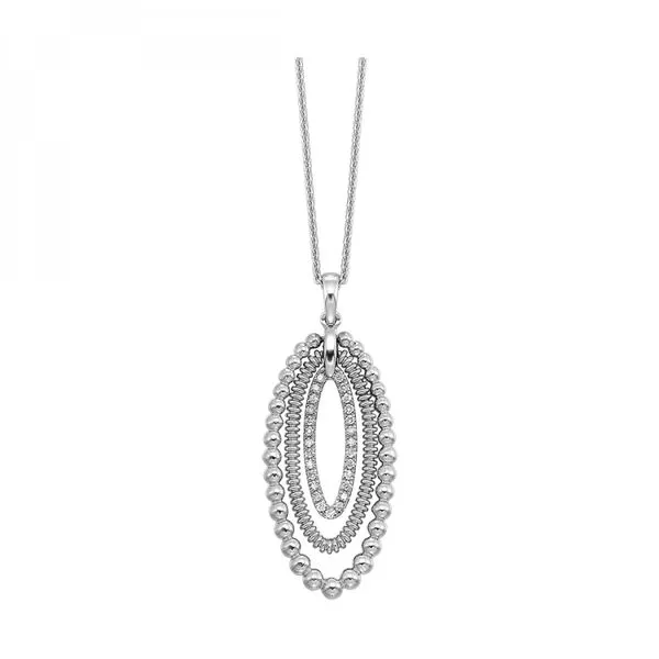 Playful sterling silver and diamond pendant with lots of movement Holliday Jewelry Klamath Falls, OR