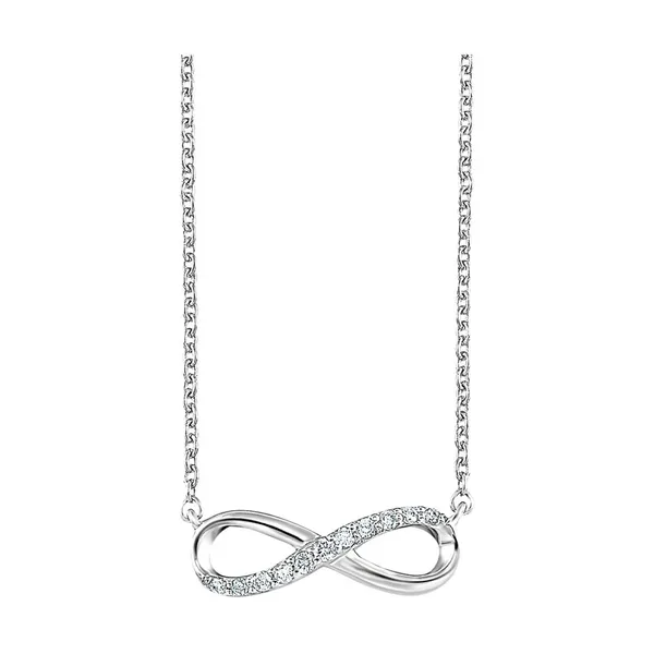 Cute Infinity Diamond and Sterling Silver pendant Holliday Jewelry Klamath Falls, OR