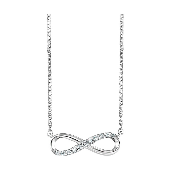 Cute Infinity Diamond and Sterling Silver pendant Holliday Jewelry Klamath Falls, OR