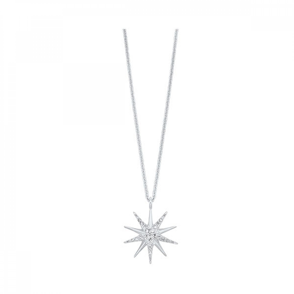 Darling starburst sterling silver and diamond pendant Holliday Jewelry Klamath Falls, OR