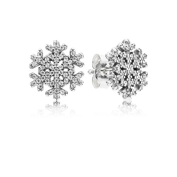 Sterling Silver Snowflake Earrings Holliday Jewelry Klamath Falls, OR