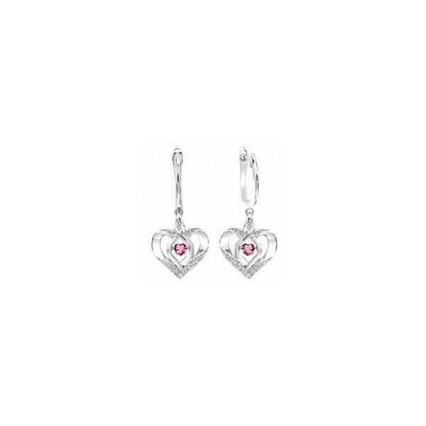 Pink Tourmaline Rhythm of Love Heart Earrings Holliday Jewelry Klamath Falls, OR