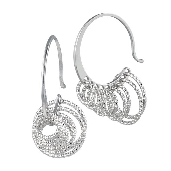 Frederic Duclos multi ring hoop earrings Holliday Jewelry Klamath Falls, OR