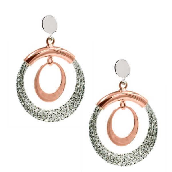 Frederic Duclos two tone circle earrings Holliday Jewelry Klamath Falls, OR