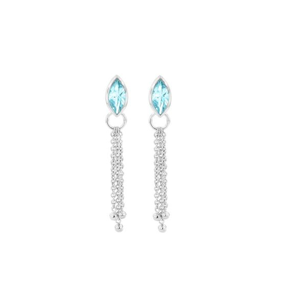 Sterling Silver Blue Topaz Earrings Holliday Jewelry Klamath Falls, OR