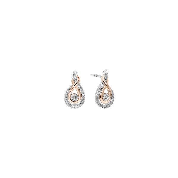 Twist diamond earrings. Holliday Jewelry Klamath Falls, OR