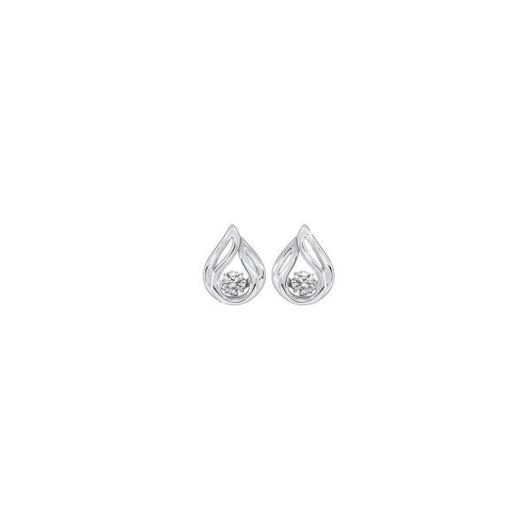 Sterling silver shimmering CZ earrings. Holliday Jewelry Klamath Falls, OR