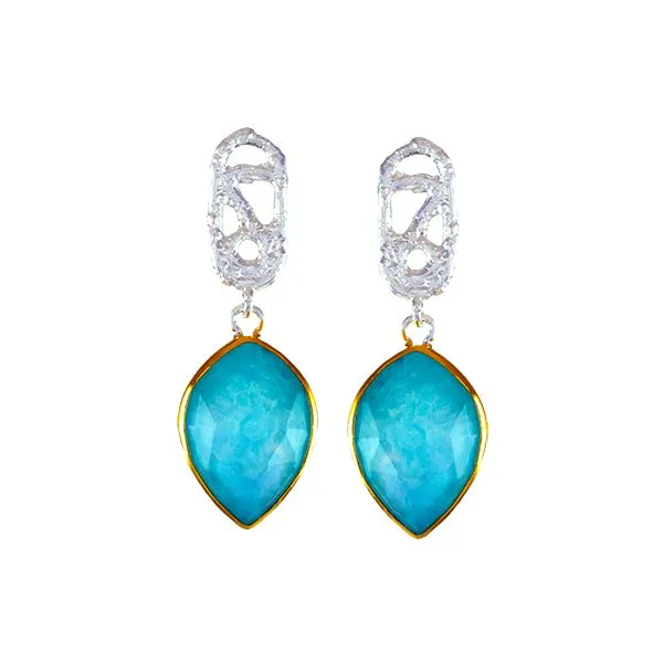 Amazing Amazonite and Sterling Silver Earrings Holliday Jewelry Klamath Falls, OR