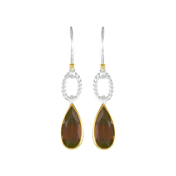 Trendy Sterling Silver and 22k Vermeil Drop Earrings Holliday Jewelry Klamath Falls, OR