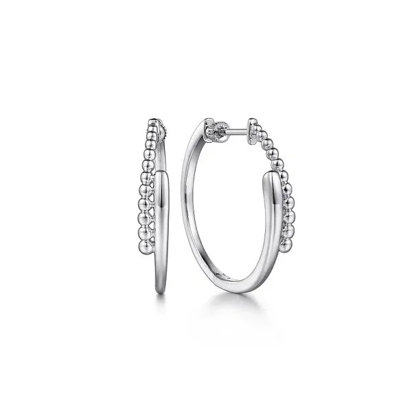 Gabriel Sterling Silver 30mm Bujukan Bypass Classic Hoop Earrings Holliday Jewelry Klamath Falls, OR