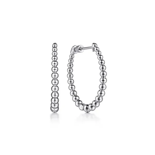Gabriel Sterling Silver Bujukan Graduated 30mm Classic Hoop Earrings Holliday Jewelry Klamath Falls, OR