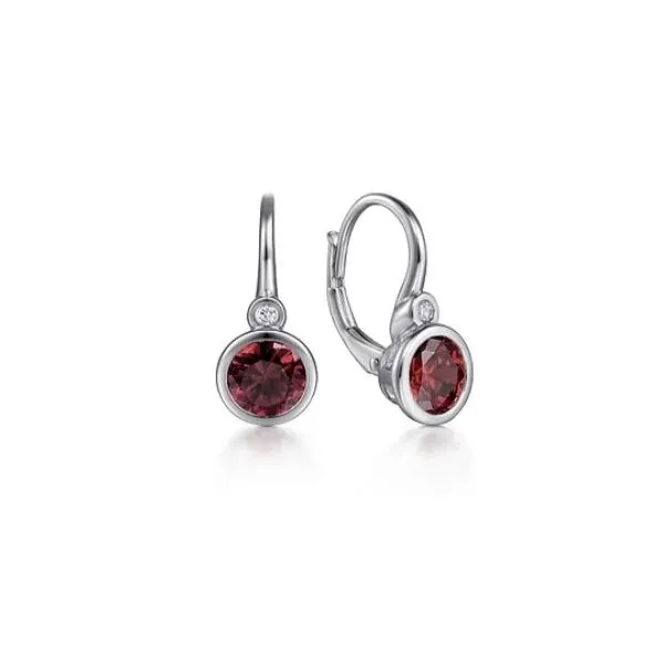 Classic garnet and diamond earrings Holliday Jewelry Klamath Falls, OR