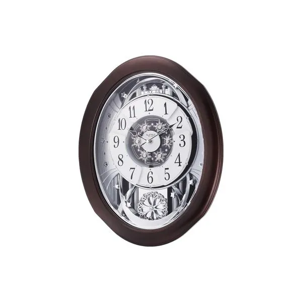 The Anthology Espresso is encrusted with 6 crystals, 15 behind the dial, and 17 on the rotating pendulum, and 30 melodies. The c Holliday Jewelry Klamath Falls, OR