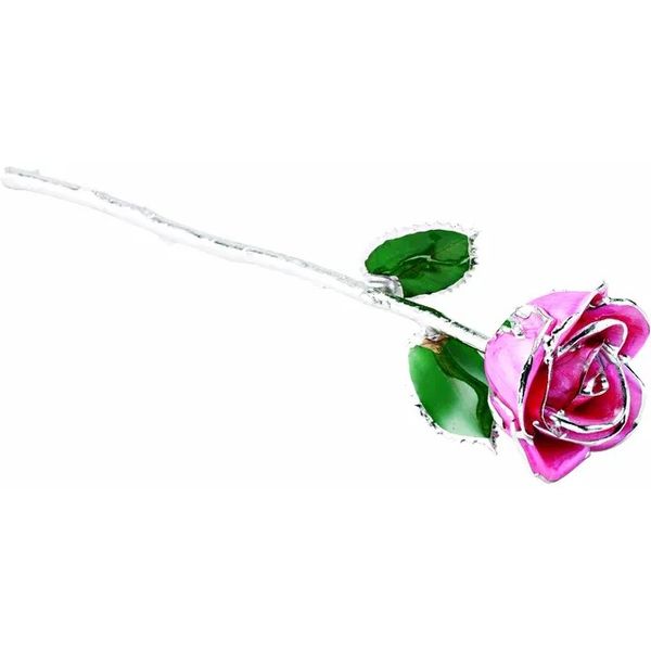Platinum lacquered rose. Holliday Jewelry Klamath Falls, OR