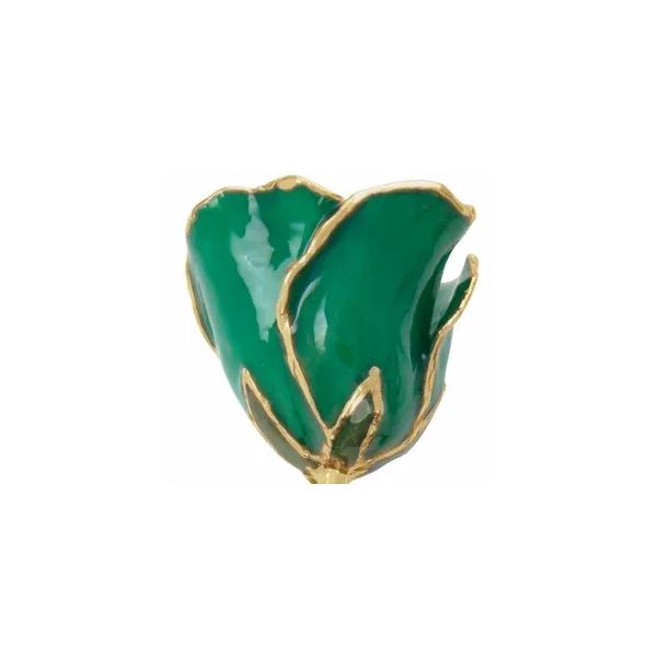 Lacquered green rose. Holliday Jewelry Klamath Falls, OR