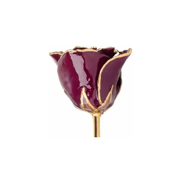 Burgandy 24k Lacquered Rose Holliday Jewelry Klamath Falls, OR