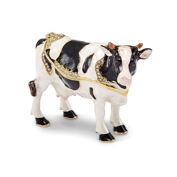 Holstein cow trinket box. Holliday Jewelry Klamath Falls, OR