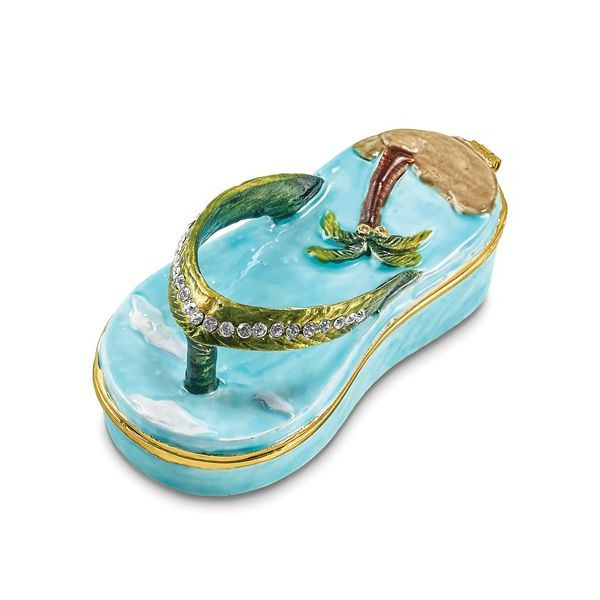 Sandal trinket box. Holliday Jewelry Klamath Falls, OR