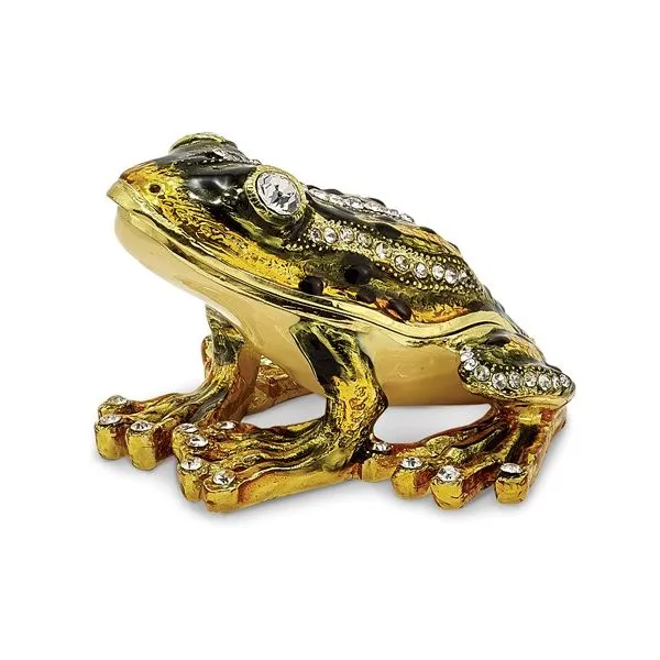 Bejeweled frog trinket box. Holliday Jewelry Klamath Falls, OR