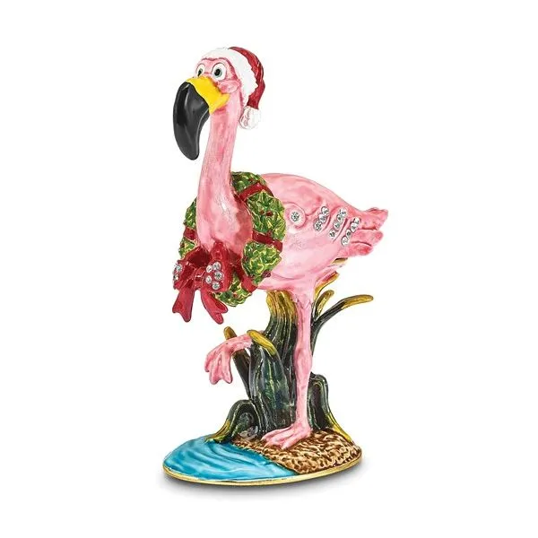 Flamingo trinket box. Holliday Jewelry Klamath Falls, OR