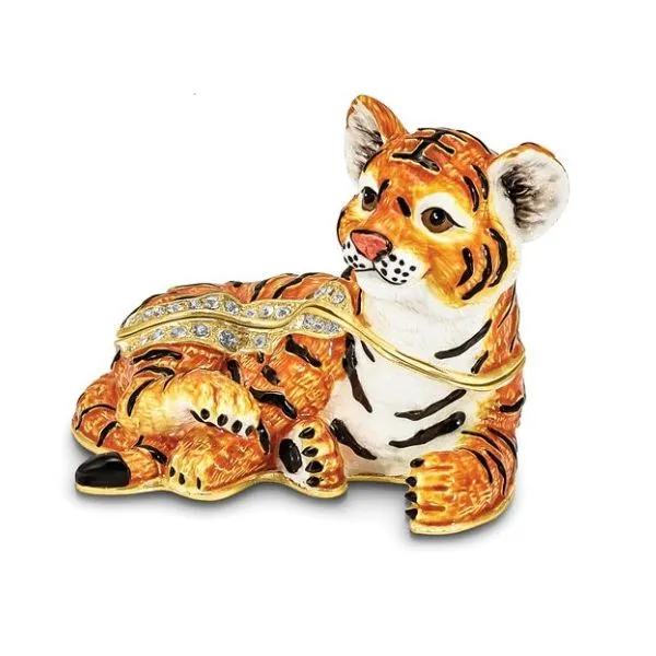 Adorable tiger trinket box. Holliday Jewelry Klamath Falls, OR