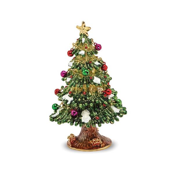 BEJEWELED CHRISTMAS TREE TRINKET BOX Holliday Jewelry Klamath Falls, OR
