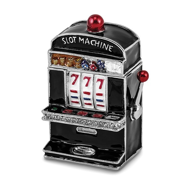 BEJEWELED LUCKY 7 SLOT MACHINE TRINKET BOX Holliday Jewelry Klamath Falls, OR