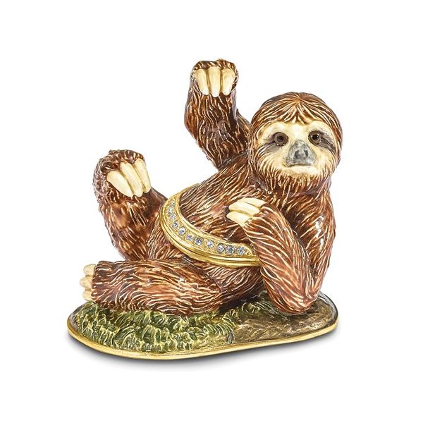 BEJEWELED MELLOW SLOTH TRINKET BOX Holliday Jewelry Klamath Falls, OR