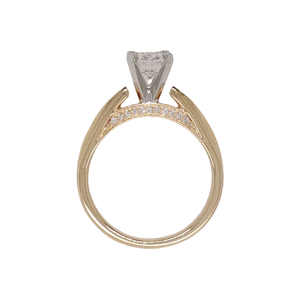 14K Yellow Gold Oval Cut Diamond Ring Image 2 Hollingsworth Jewelers Gallery Petaluma, CA